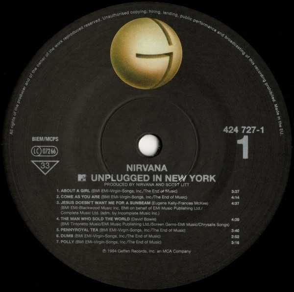 LP Vinil Nirvana - MTV Unplugged in New York 1994