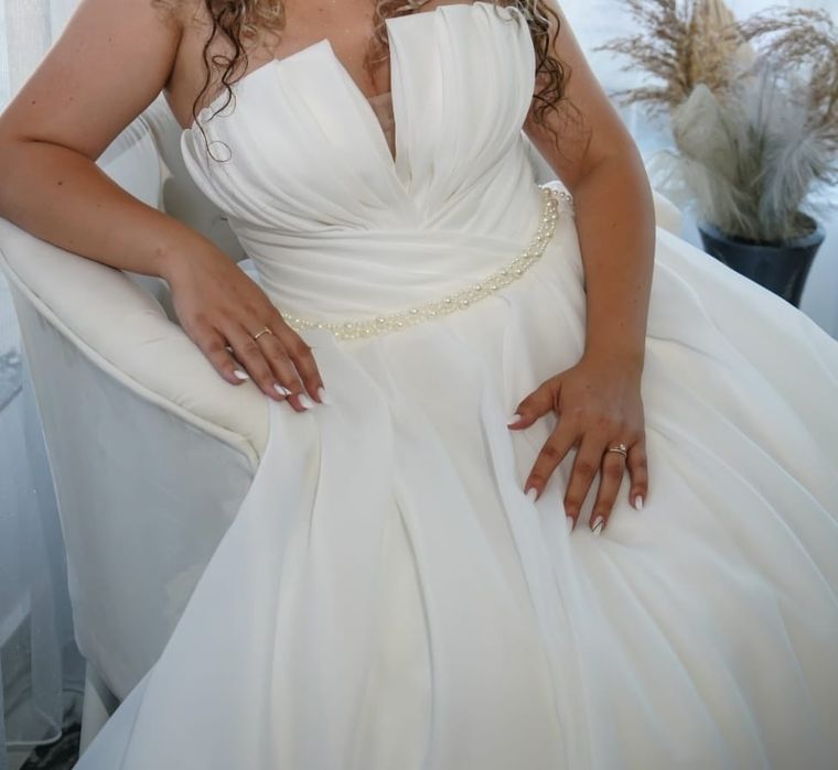 Rochie de mireasa din organza Lorrys