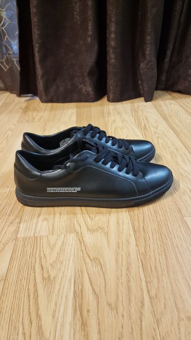 Pangaia Grape Leather Sneakers - Black; 44/45