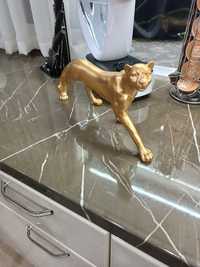 Статуетка Леопард златен