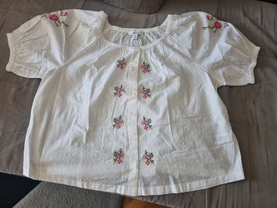 Cămașă Dama albă Brodata,  mărimea 40