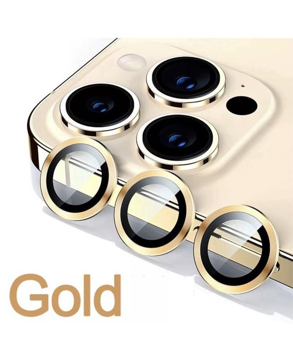 Iphone 13/14/15/16/17 PRO MAX PLUS AIR Folie Sticla Camera 3 in 1 Colo