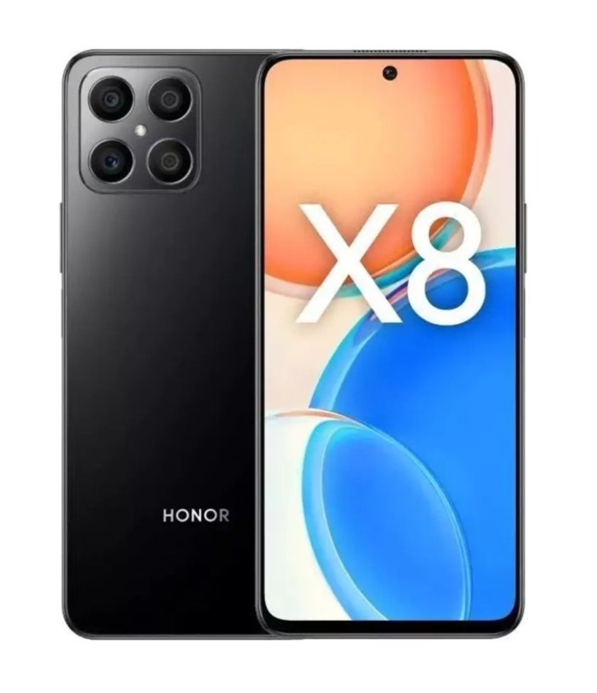 HONOR X8, Android versiasi 13, 6Gb-128Gb, qora rangda, sifati yaxshi