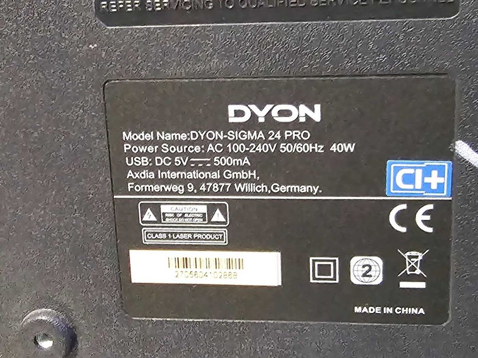 Televizor bucatarie led - Dyon Sigma 24 - 24 inch/61 cm - impecabil