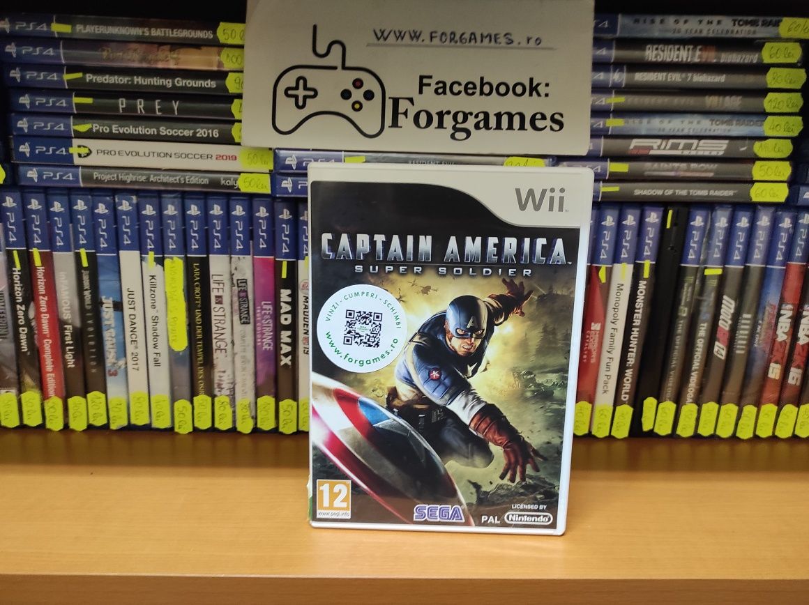 Jocuri consola Nintendo Wii Captain America Wii Forgames.ro