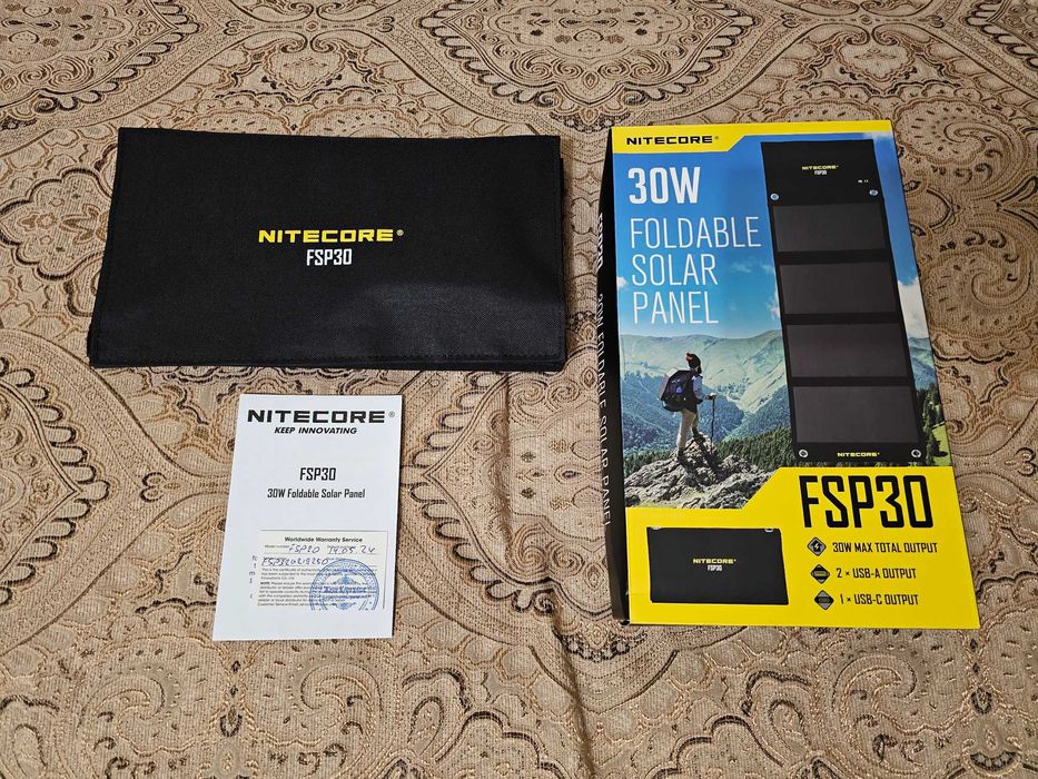 Солнечная панель "Nitecore FSP30" - 75 000 тенге