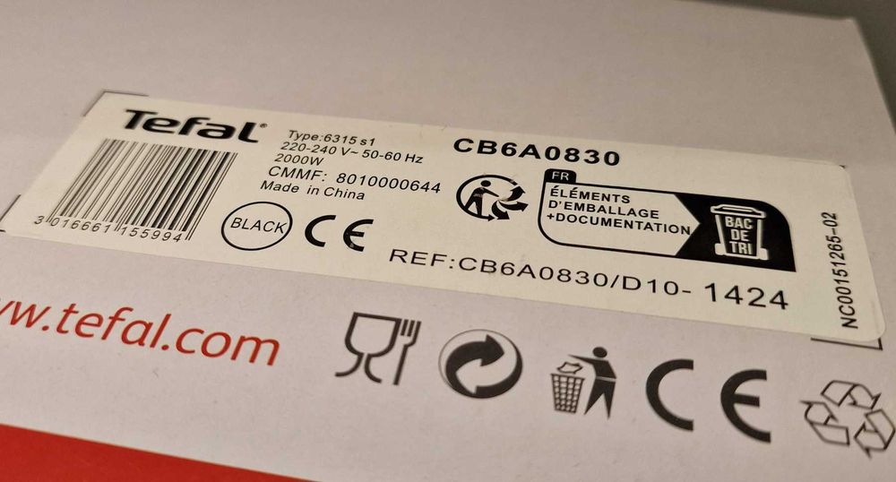 Електрическа грил-скара Tefal CB6A0830 Plancha Compact