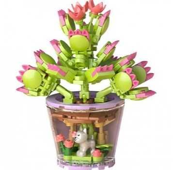 Креативен контруктор за момиче - цвете от 172 елемента