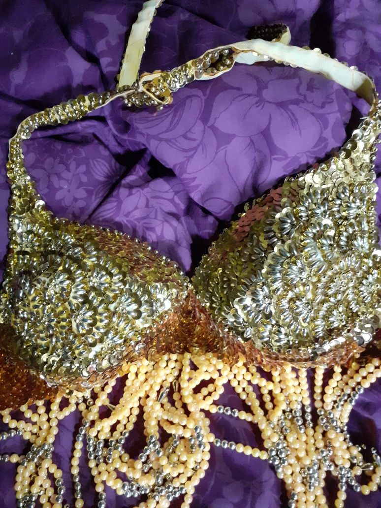 Costum dansatoare belly dance/handmade,sh/38/42