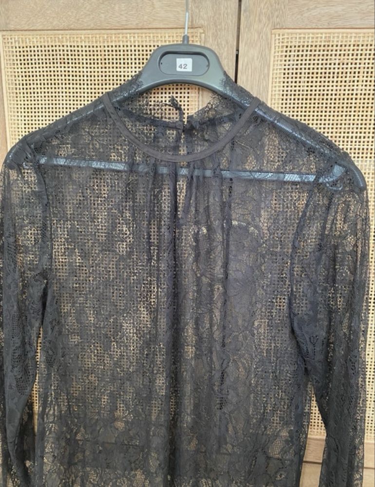 Camasa H&M din dantela neagra, XS