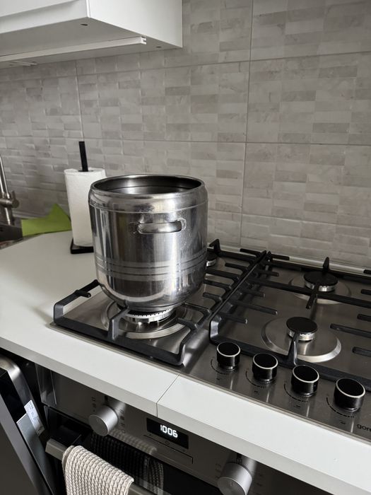 Oala inteligenta presiune inox, cu capac 10 l,