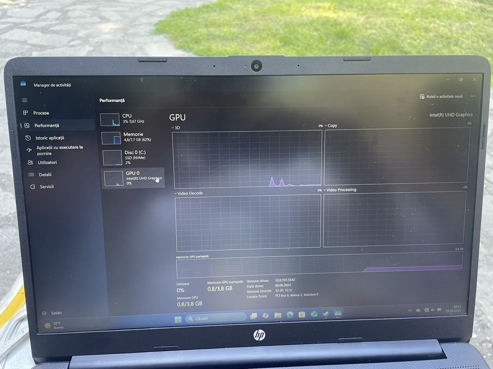 Laptop hp intel i3 12550