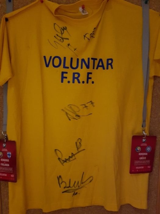 Tricou voluntar FRF cu autografe