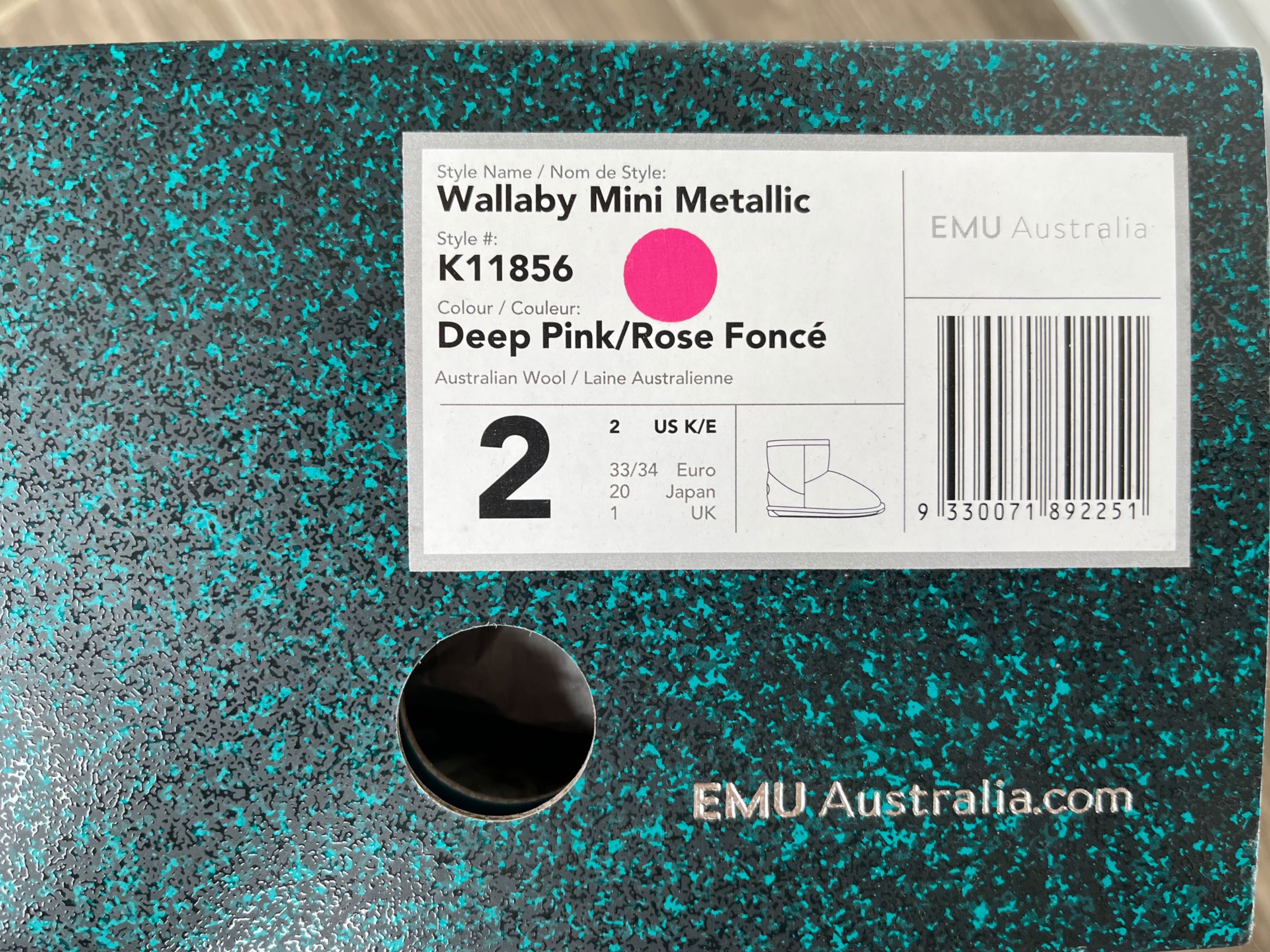 Детски боти EMU Australia Wallaby Mini Metallic 33/34 номер