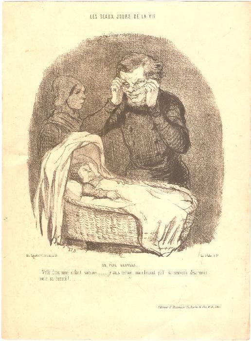 Honore Daumier - trei litografii vintage reclama medicamente farmacie