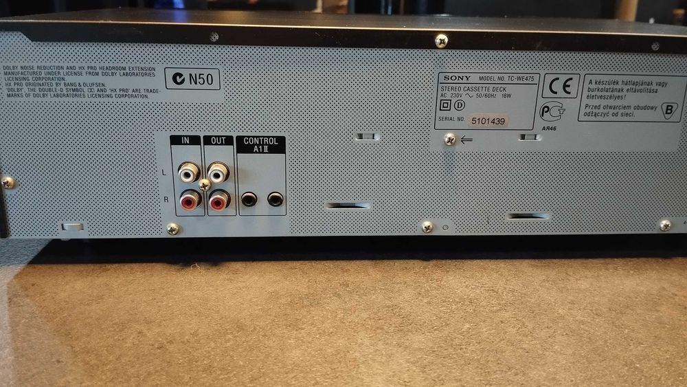 SONY TC-WE475 Двоен касетъчен касетофон Dolby High Density Heads Stack