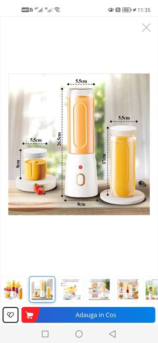 Blender Smoothie/Fresh Portabil