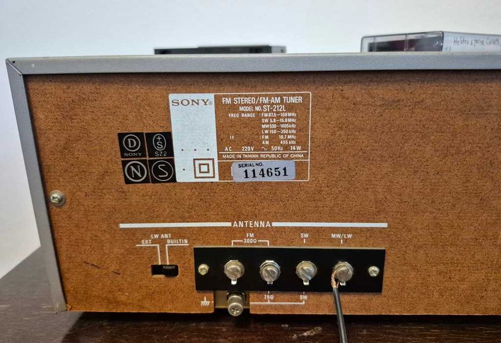 Vand Tuner Radio audio: SONY ST 212L vintage, de colectie !