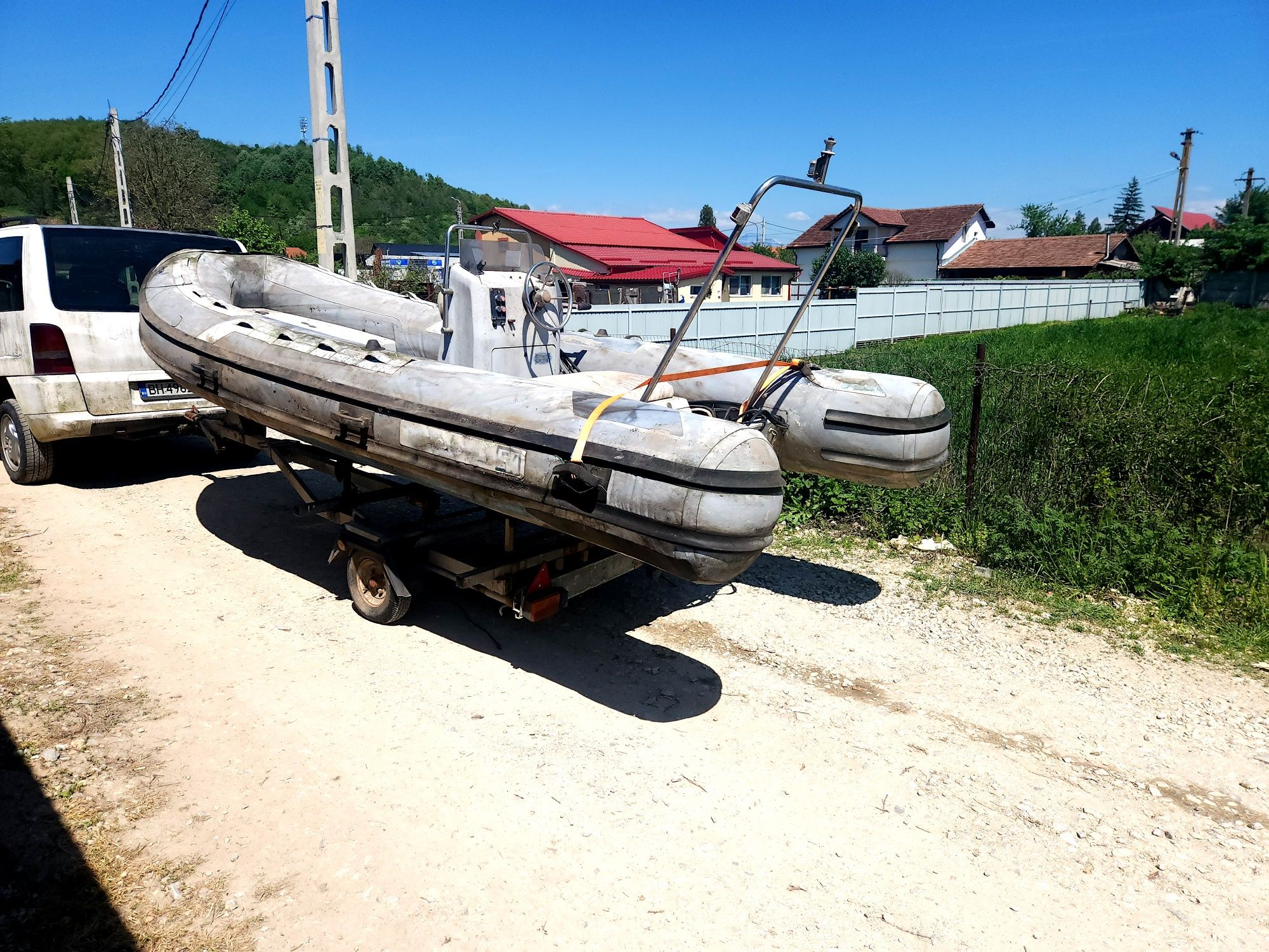 Barcă gonflabilă de pescuit cu capacitate RIB480 8 de mare viteză pent