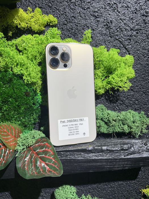 Oferta iPhone 13 pro max 128gb Gold Neverlocked 100% /Fact+Garantie