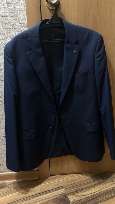 Пиджак мужской синий качество хороший