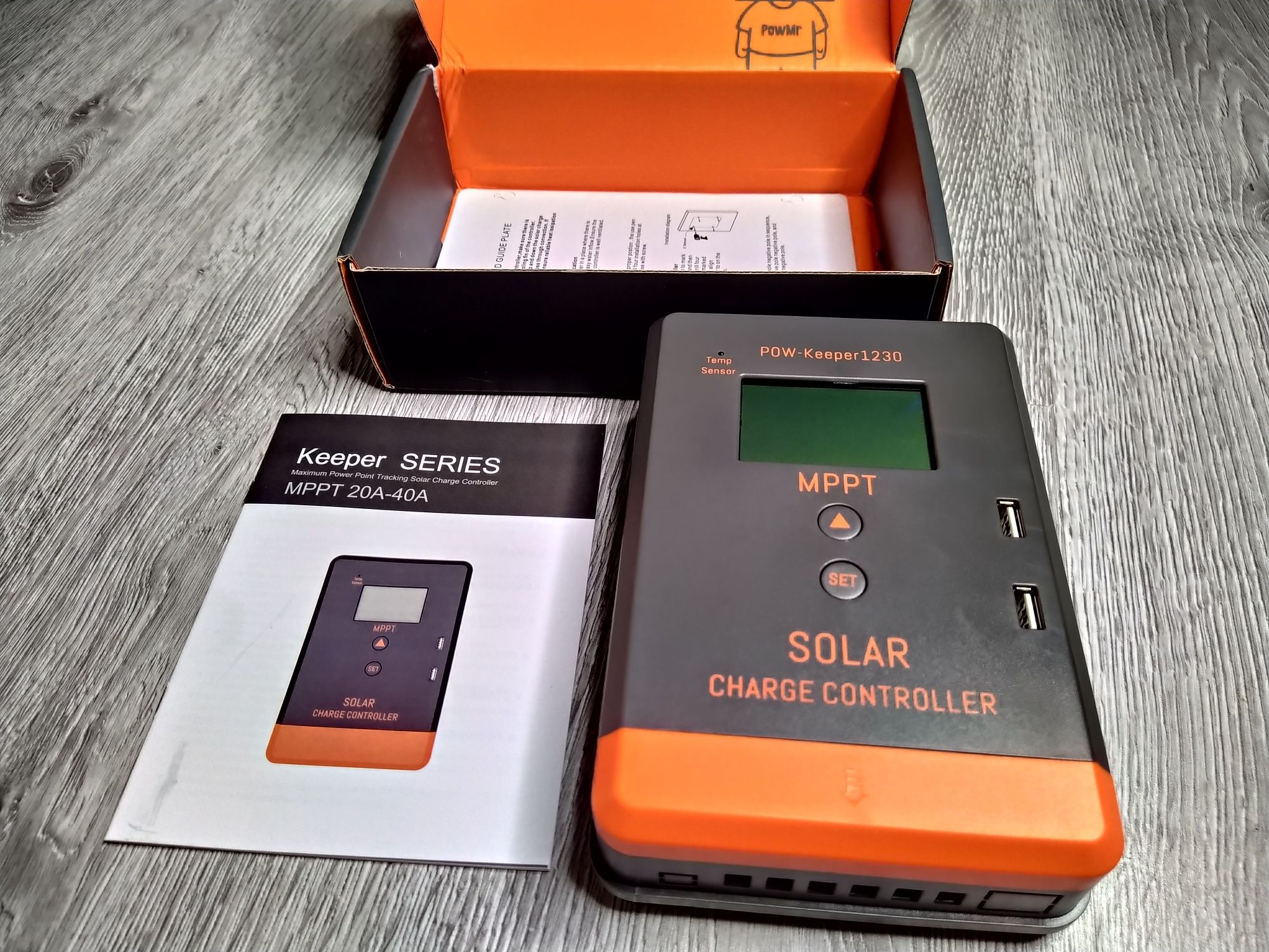 Controler Incărcător Solar PowMr MPPT 30A / 12V 24V, CAMPING, ETC.