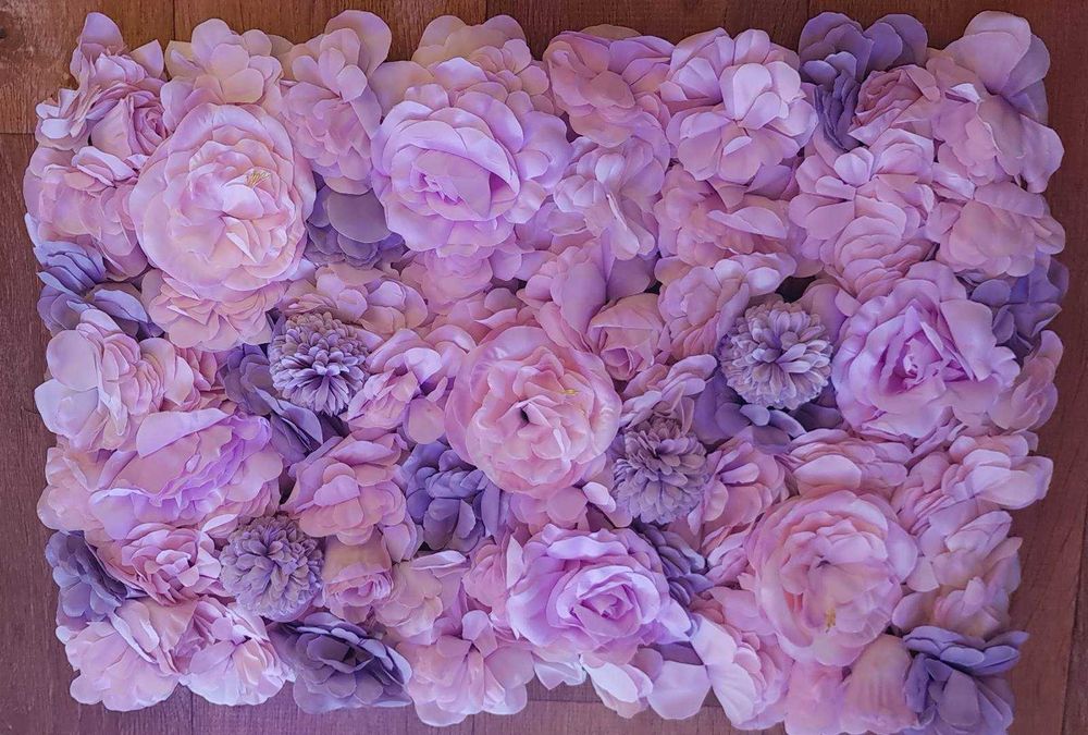 Изкуствени цветя панел стенен