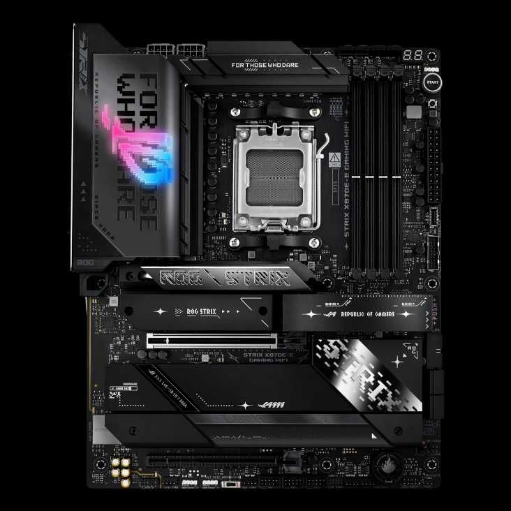 Новая Материнская плата ASUS ROG STRIX X870E-E GAMING WIFI. Сокет AM5.