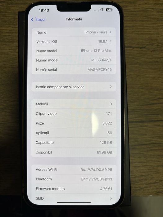 Iphone 13 pro max-stare foarte buna-telefon persoanl