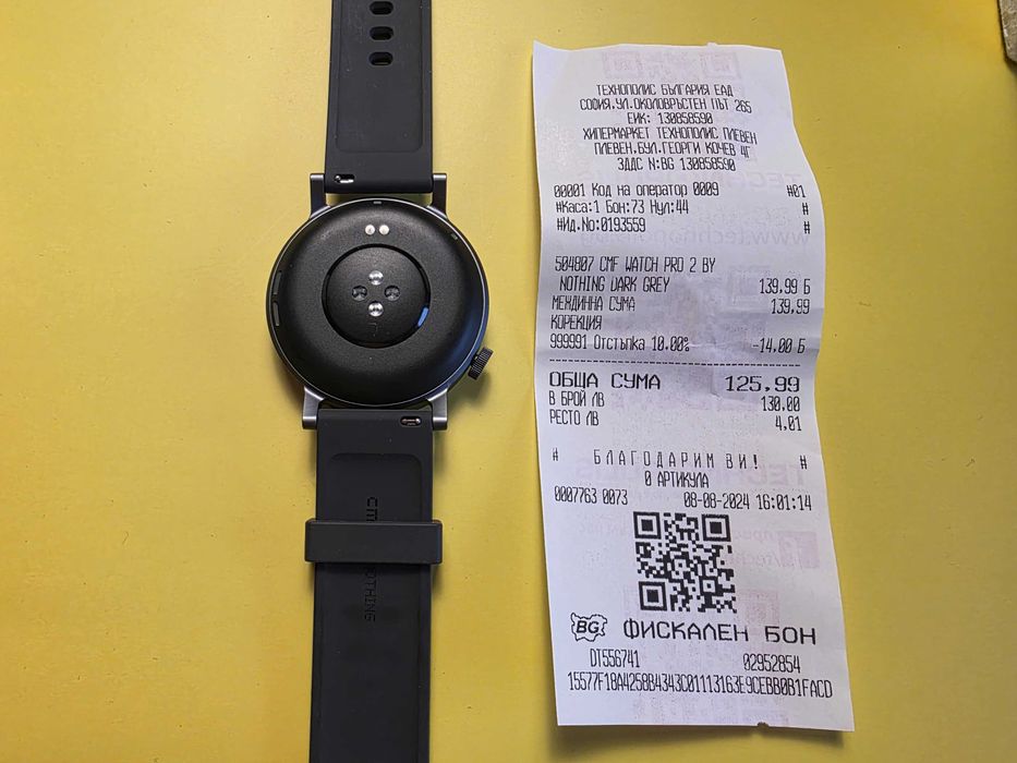 Смарт часовник CMF Watch Pro 2 by Nothing, Тъмносив, гаранция