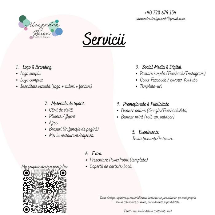 Servicii Graphic Design – Logo, Pliante, Afișe, Social Media