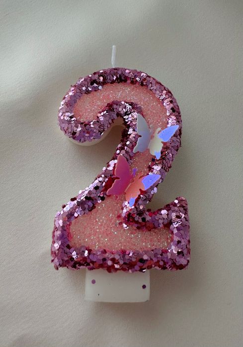 Lumânare zi de naștere cifra 2