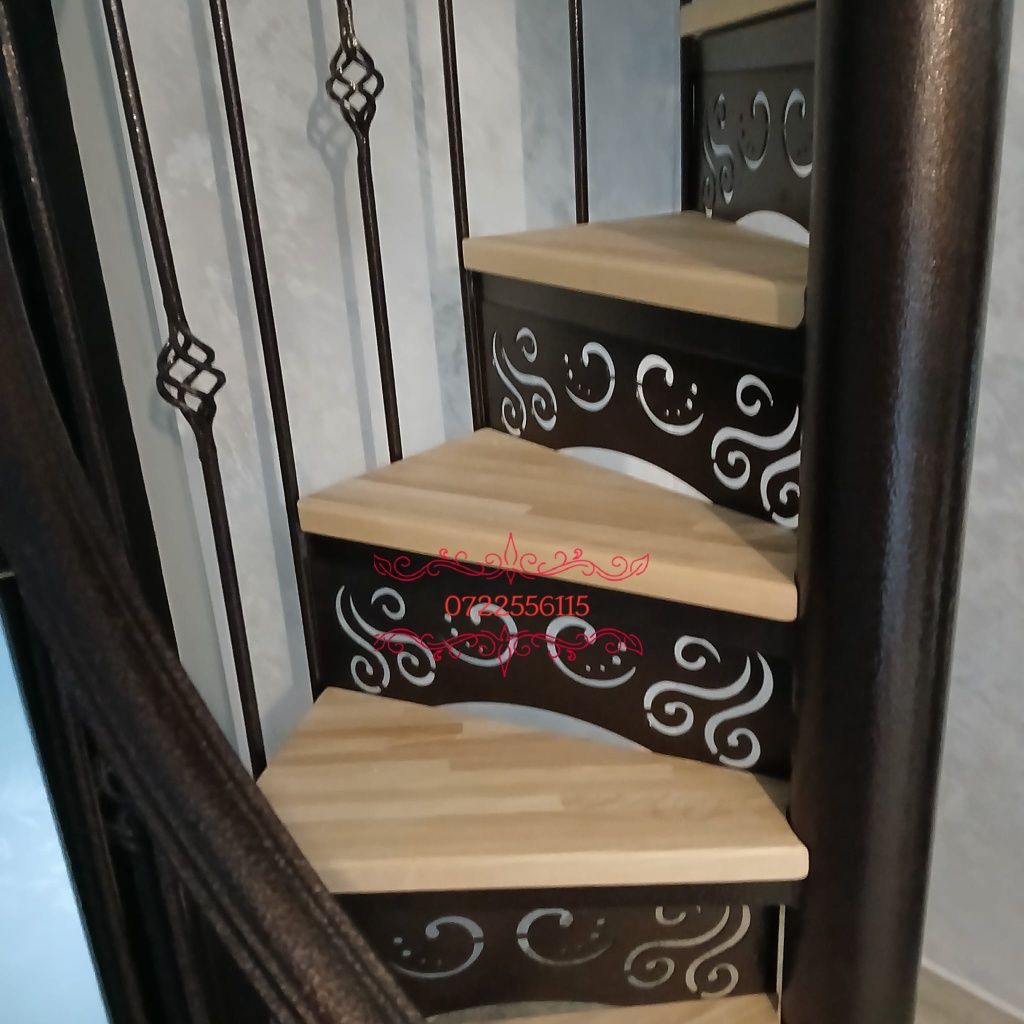 Facem scări spirală de interior și exterior la comanda