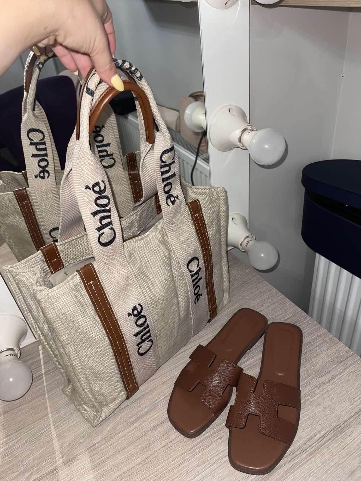 Чехли Hermes и Чанта Chloe