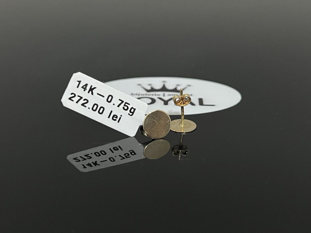Bijuteria Royal CB : Cercei copil aur 14k 0,75 grame