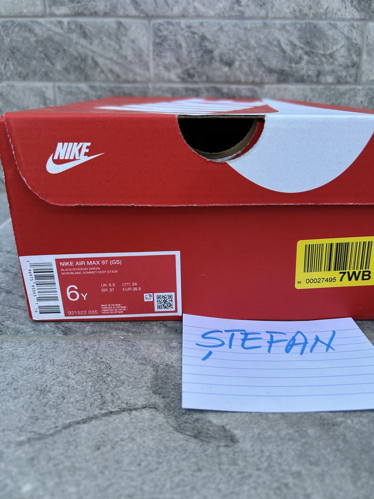 Nike Air Max 97 Black Stadium Green 38,5