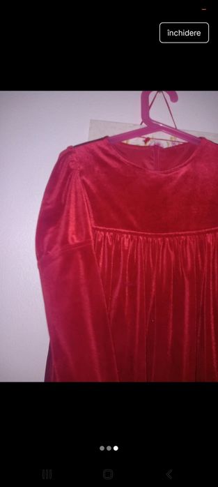 Rochie catifea fete 8 ani