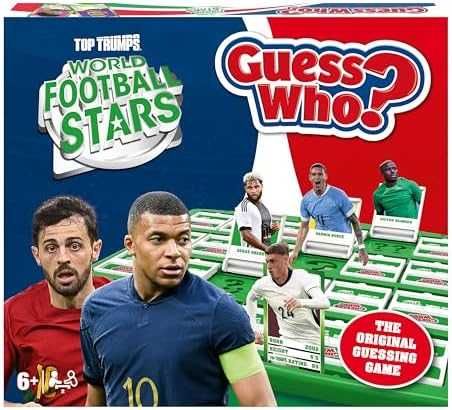 Нова английска Настолна Игра Guess Who Футболни Звезди – 6+ Години