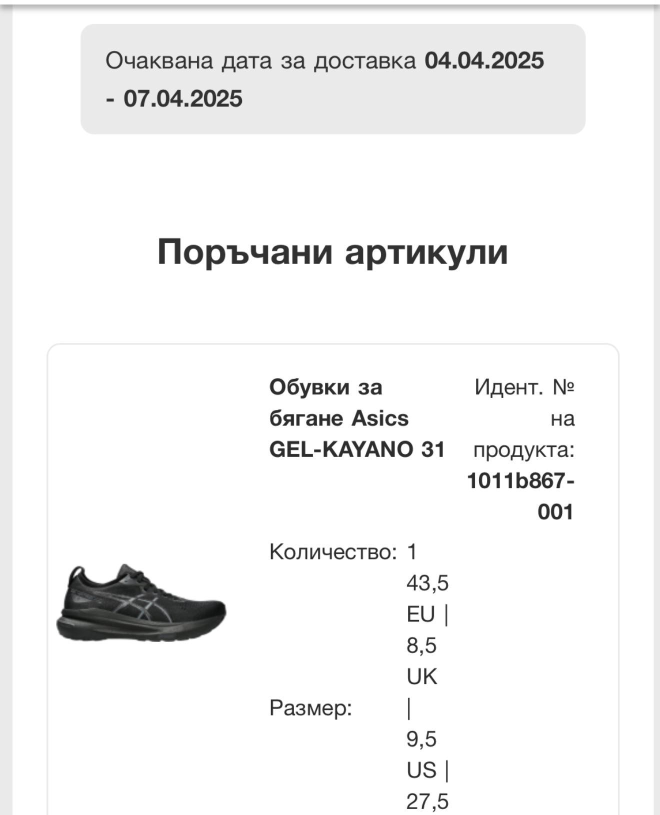 Asics gel-kayano 31