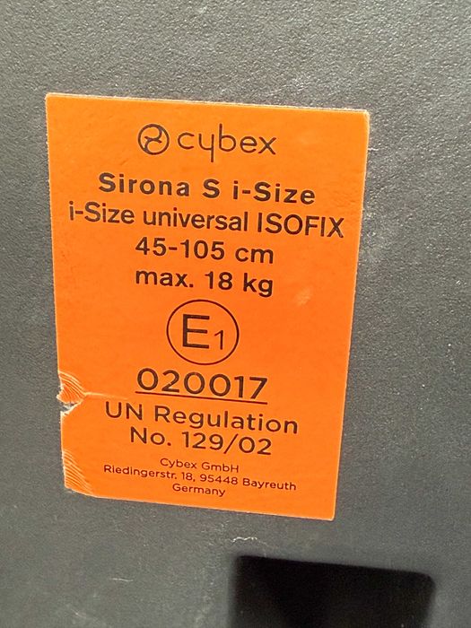 Scaun copil masina Cybex Siron S i-Size max 18Kg (max 5-6ani) 45-105cm