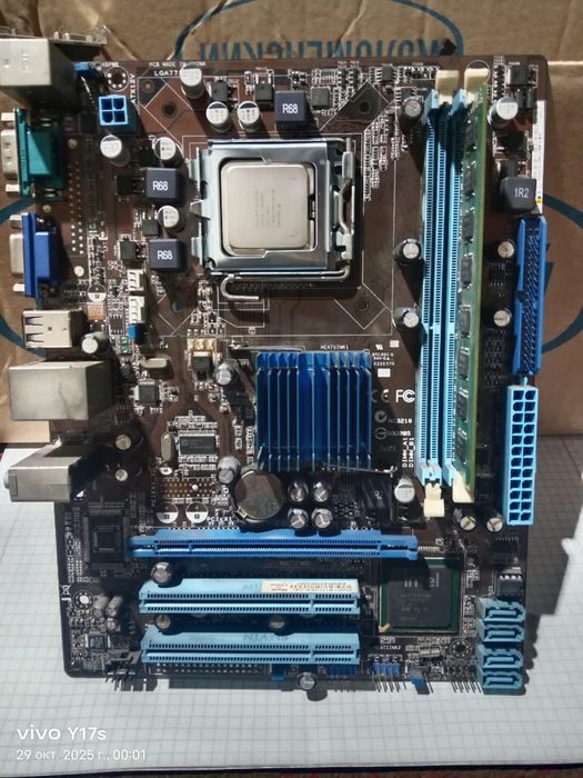 Продаётся набор мать+ОЗУ+проц