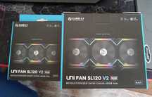 Set 3 + 1 ventilatoare 120 mm Lian Li UNI Fan SL120V2 ARGB PWM Black