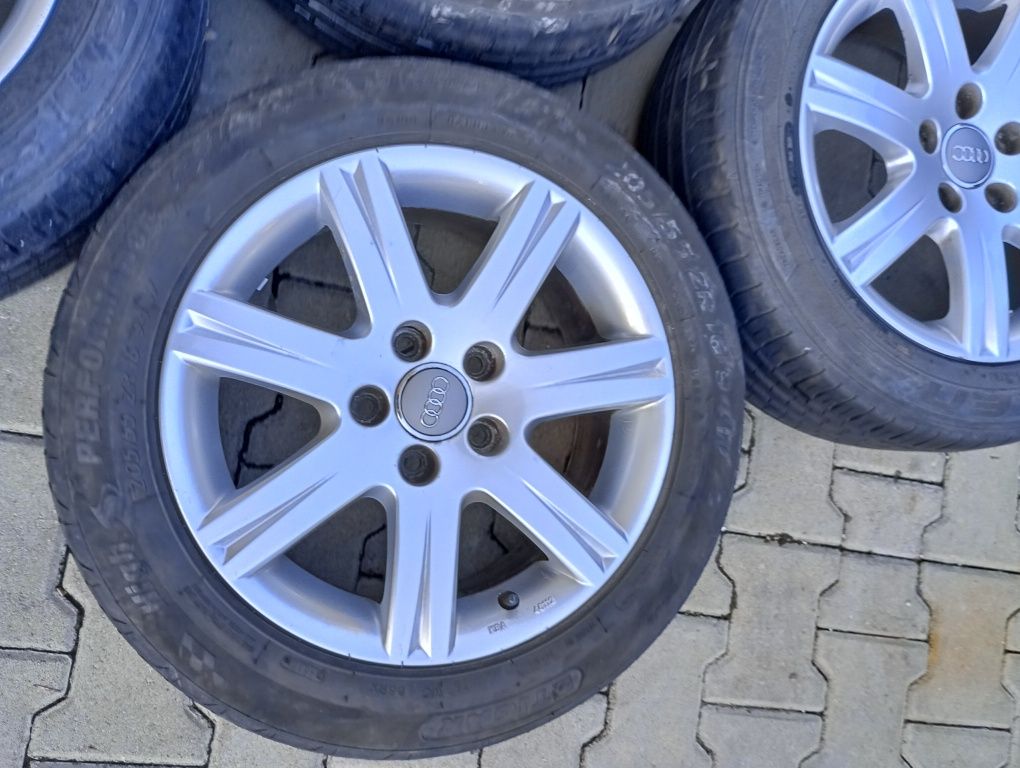 Jante aliaj 5x112 R16 originale audi A3 A4 A6 anvelope gratis 5mm