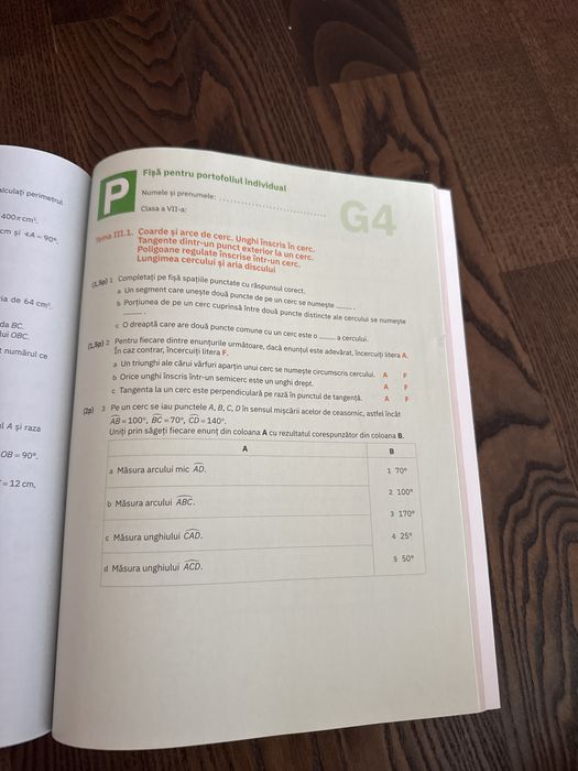 Manual Matematică clasa a VII-a semestrul I – Art Educational