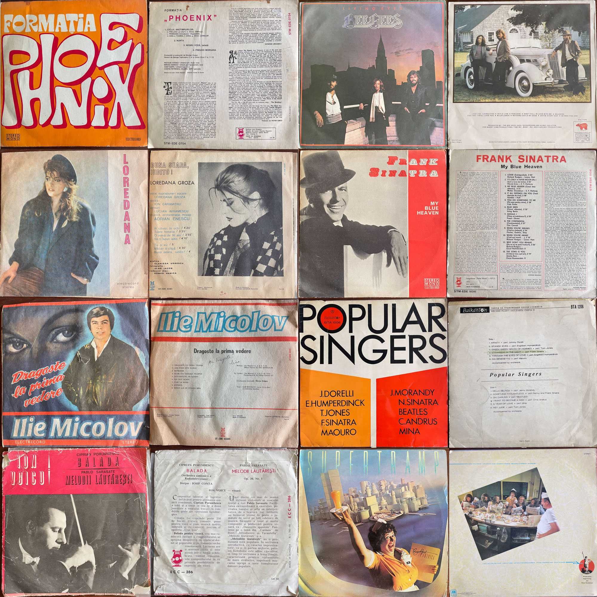 Viniluri titluri variate românești și străine