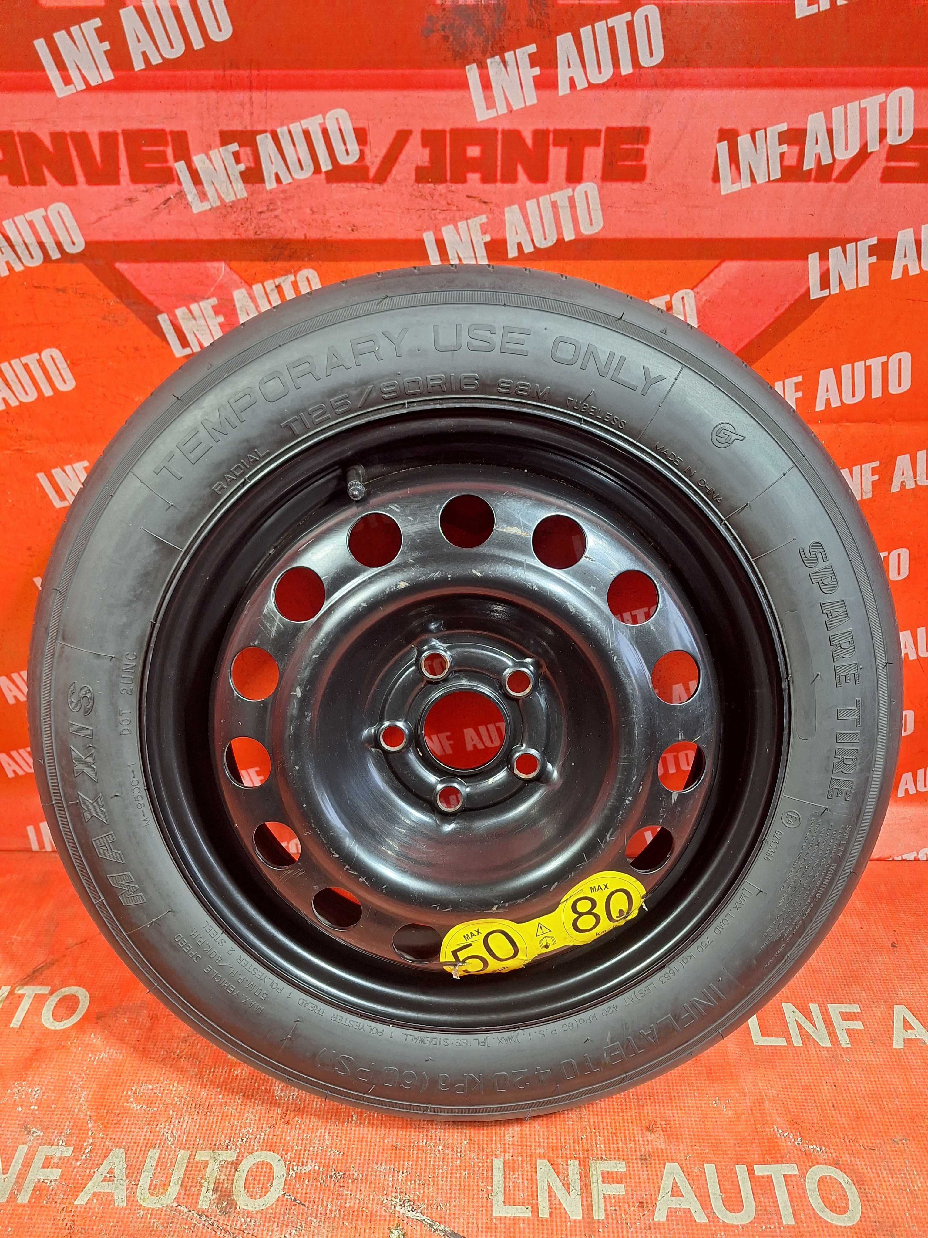 Roata Rezerva SLIM 5x100 16'' VW Polo T-Cross Taigo Skoda Scala Rapid