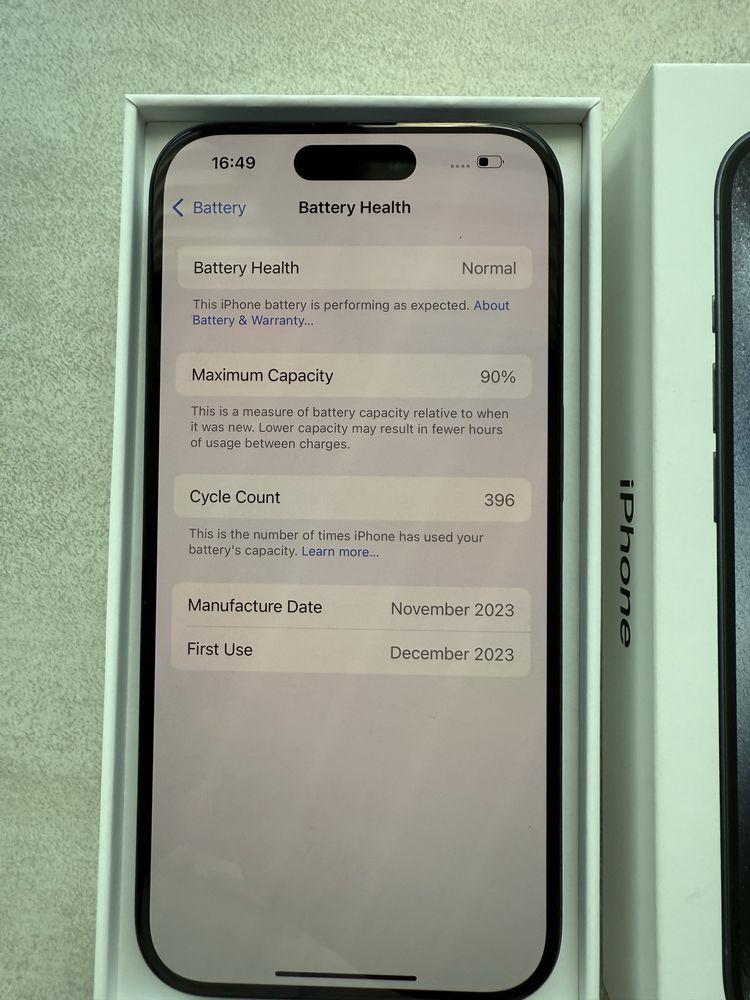 Vand iphone 15 pro 128Gb