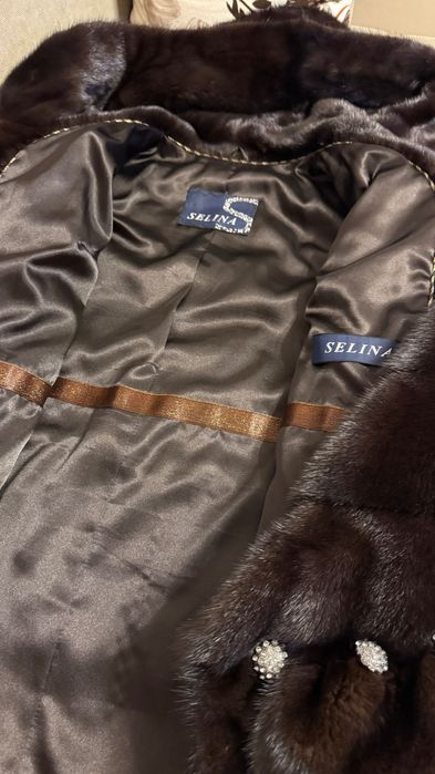 Палто от норка.L/XL.Визон.Яке от норка.Естествена кожа с косъм.