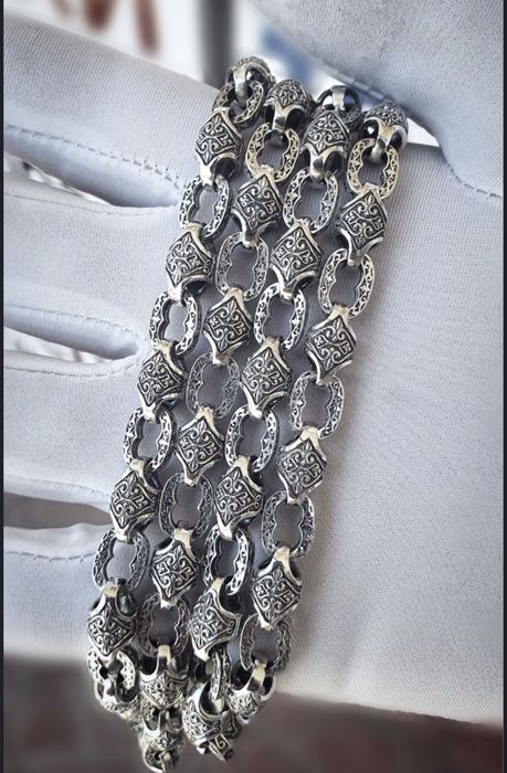 Серебро 925 мужской трос с кулоном