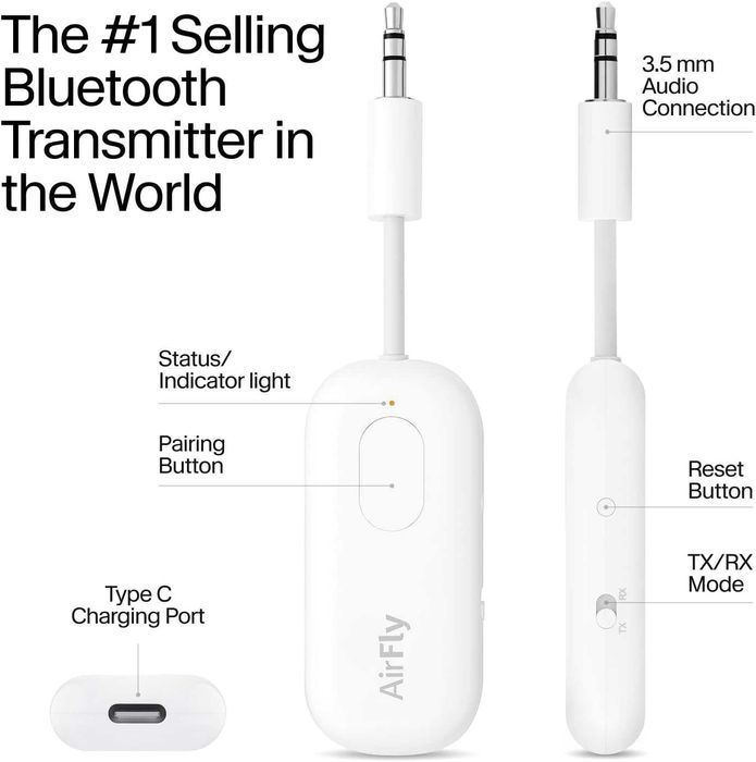 Twelve South AirFly Pro Bluetooth адаптер  за 2 слушалки